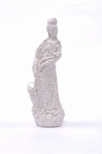 Guanjin in Blanc De Chine, Cina XX Secolo