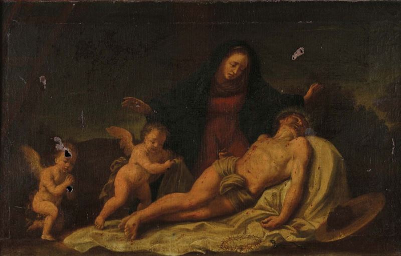 Scuola del XVIII secolo Deposizione  - Asta Antiquariato e Dipinti Antichi - Cambi Casa d'Aste
