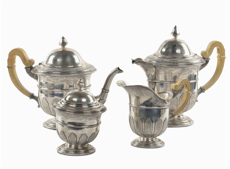 Servizio da tè in argento  - Asta Antiquariato e Dipinti Antichi - Cambi Casa d'Aste