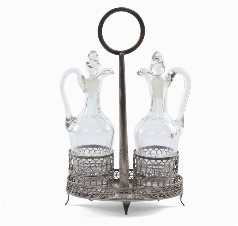 Oliera in argento, punzone Torretta  - Auction Antiques and Old Masters - Cambi Casa d'Aste