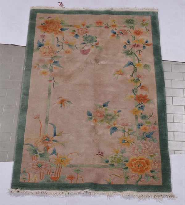 A China Deco rug 20th century.