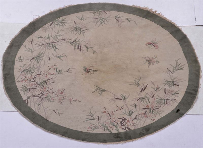 A China round Deco carpet.  - Auction Ancient Carpets - Cambi Casa d'Aste