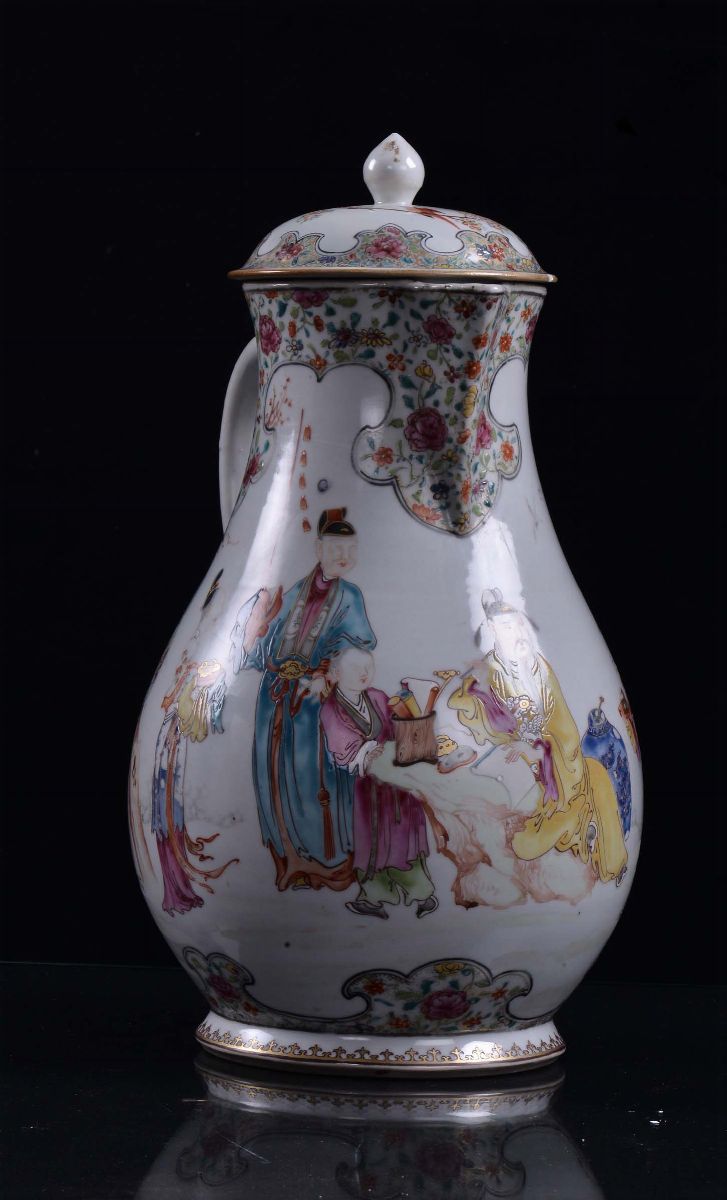 Caffettiera in Porcellana, Cina, Dinastia Qing, Periodo Qianlong (1736-1795)