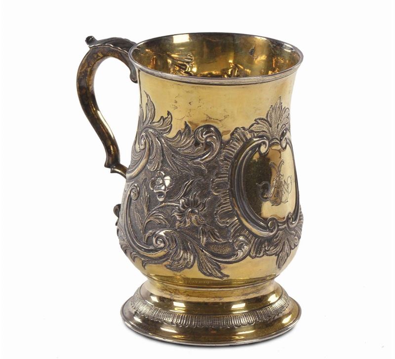 Boccale in argento sbalzato, 1781, London Geo Smith  - Auction Antiques and Old Masters - Cambi Casa d'Aste