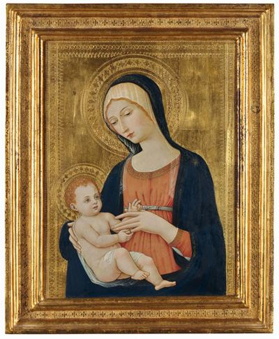 Vittorio Giunti (XIX-XX Secolo), Copia da Matteo di Giovannimadonna Col Bambino