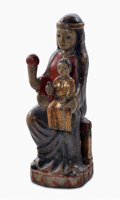 Anonimo Scultore del XVIII Secolomadonna con Bambino