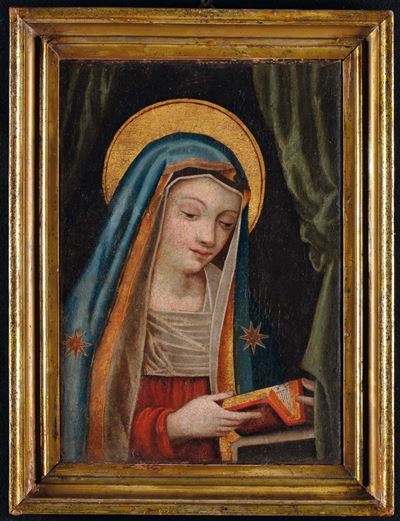 Scuola del XVII Secolosanta con Libro