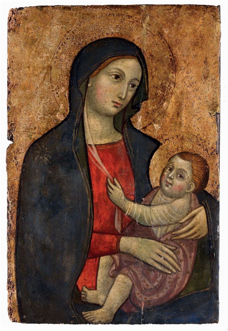 Icilio Federico Joni (1866-1946) Madonna col Bambino  - Asta La Dimora di un Conoscitore Bolognese - Cambi Casa d'Aste