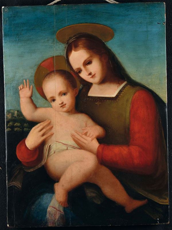 Anonimo del XIX secolo Madonna con Bambino
