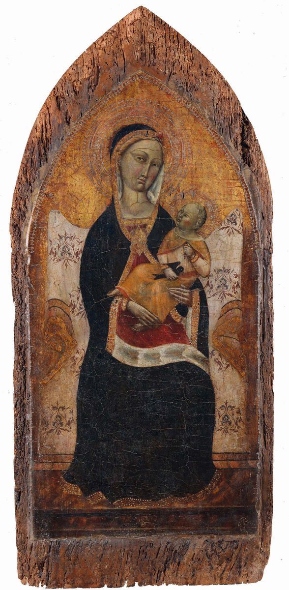 Anonimo del XIX Secolo Madonna col Bambino  - Asta Antiquariato e Dipinti Antichi - II - Cambi Casa d'Aste