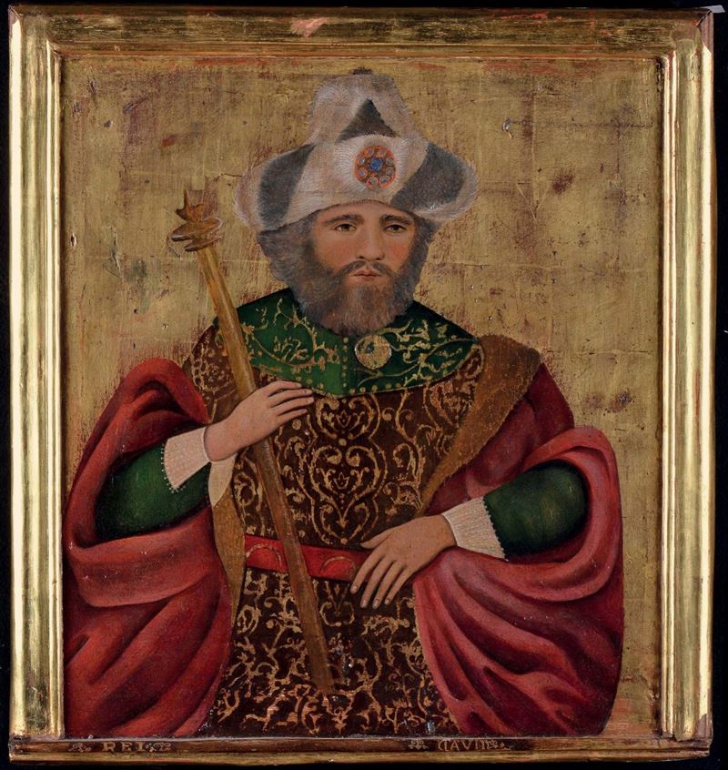 Anonimo del XV secolo Re Davide  - Asta La Dimora di un Conoscitore Bolognese - Cambi Casa d'Aste
