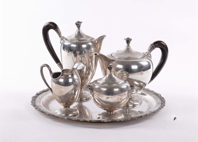 Servizio da tè e caffè in argento  - Asta Antiquariato e Dipinti Antichi - Cambi Casa d'Aste