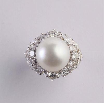 Anello con Grande Perla Australia