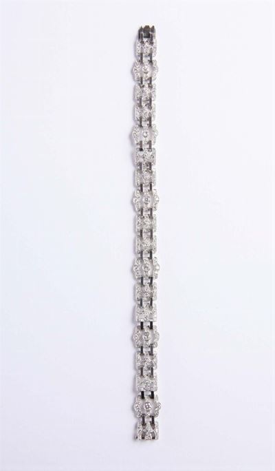 Bracciale con Diamanti. 1940 Circa