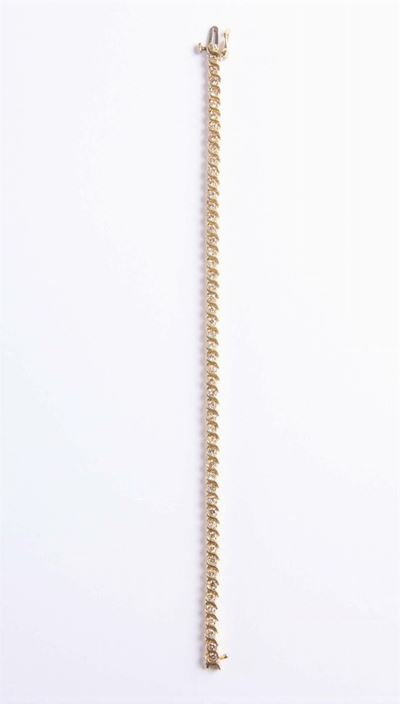 Braccialetto Tipo Tennis con Diamanti Huit-huit