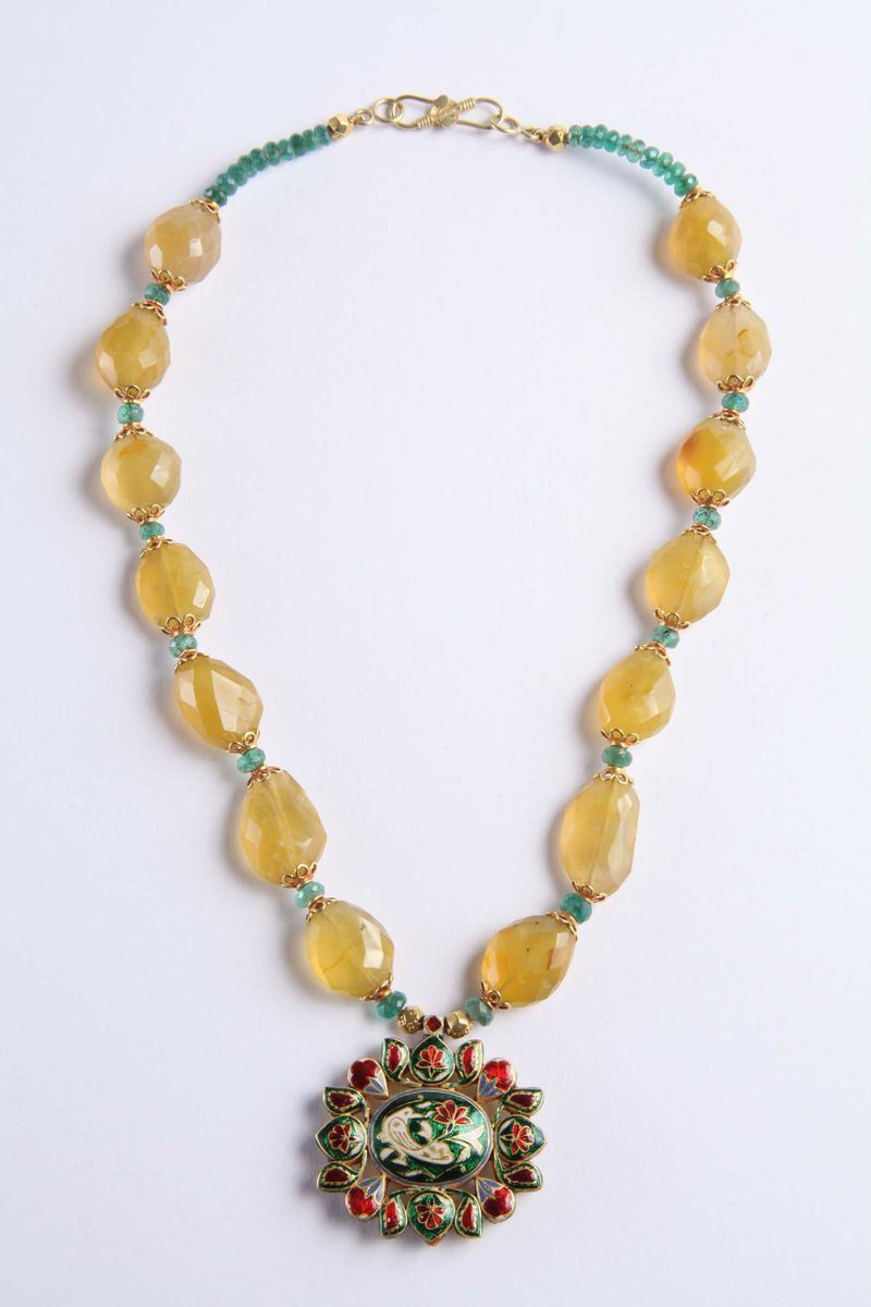 Girocollo di fattura indiana  - Auction Silvers, Ancient and Contemporary Jewels - Cambi Casa d'Aste