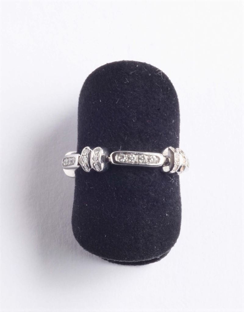 Anello con diamanti  - Auction Silvers, Ancient and Contemporary Jewels - Cambi Casa d'Aste