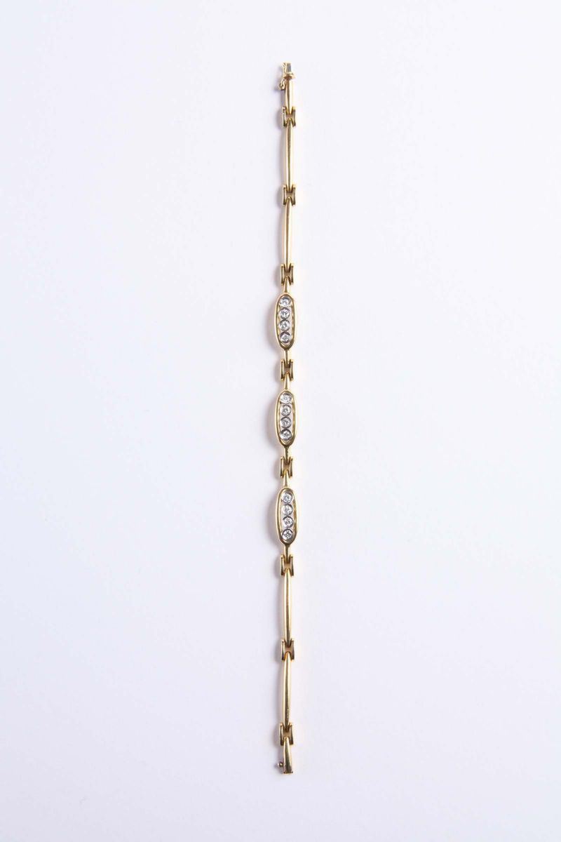 Bracciale con diamanti  - Auction Silvers, Ancient and Contemporary Jewels - Cambi Casa d'Aste