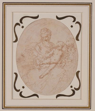 Donato Creti (1671-1749), Ambito Dimadonna con Bambino