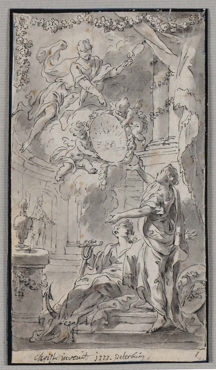 Emanuel Dewitt Scena classica, 1777  - Asta La Dimora di un Conoscitore Bolognese - Cambi Casa d'Aste