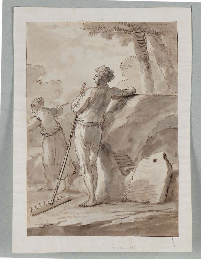 Giacomo Zampa (1731-1808), ambito di Contadini  - Asta La Dimora di un Conoscitore Bolognese - Cambi Casa d'Aste