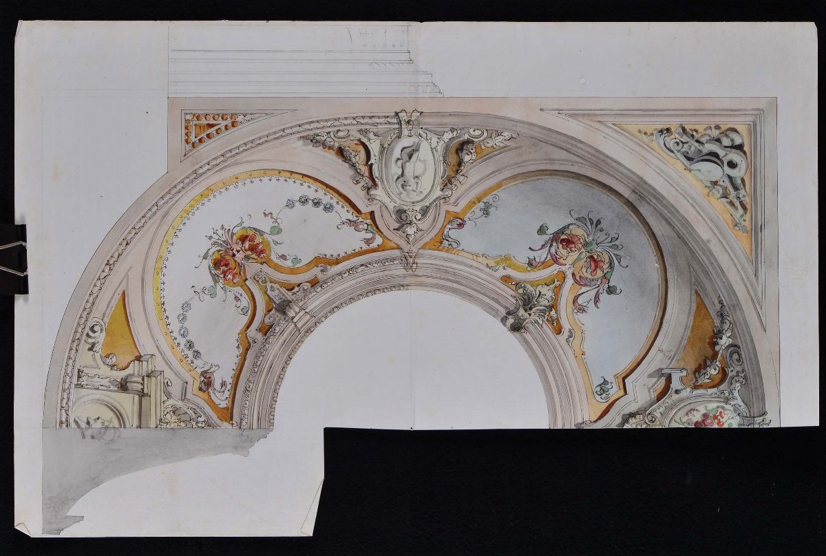 Scuola Italiana del XIX Secolostudi di Decorazione Architettonica
