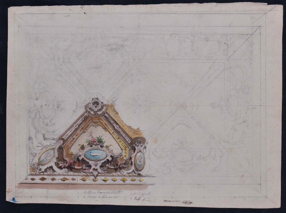Scuola Italiana del XIX Secolostudi di Decorazione Architettonica