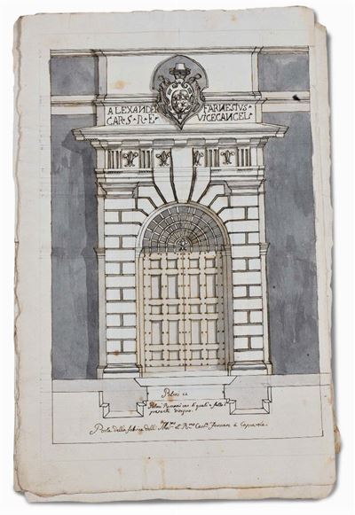 Album Contenente Disegni con Elementi di Decorazioni Architettoniche, XVIII Secolo