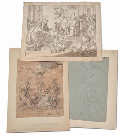 Lotto di Tre Disegni Composto da