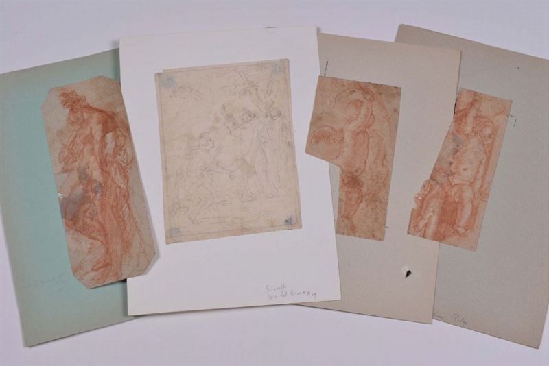 Lotto di quattro disegni  - Auction The Collestions of a Fine Bolognese Art Connoisseur - Cambi Casa d'Aste