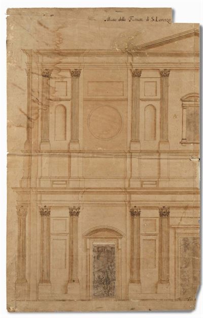 Scuola Italiana del XVIII Secoloalzato della Facciata di S.lorenzo