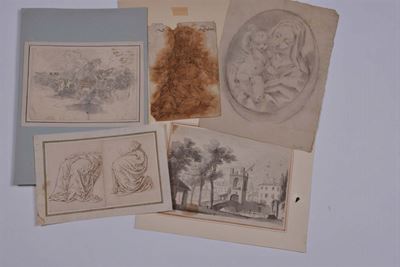 Lotto di Cinque Disegni dal XVII al XVIII Secolo