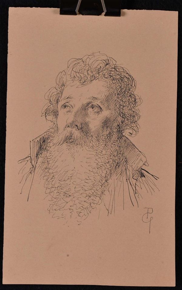 Giovanni Piancastelli (1845-1926) Ritratto di anziano