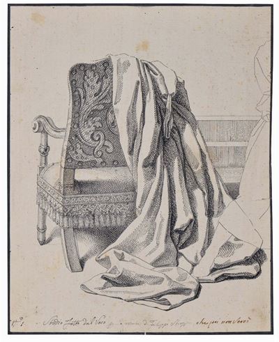 Stefano Ussi (1822-1901)studio Fatto dal Vero per la Morte di Filippo Strozzi