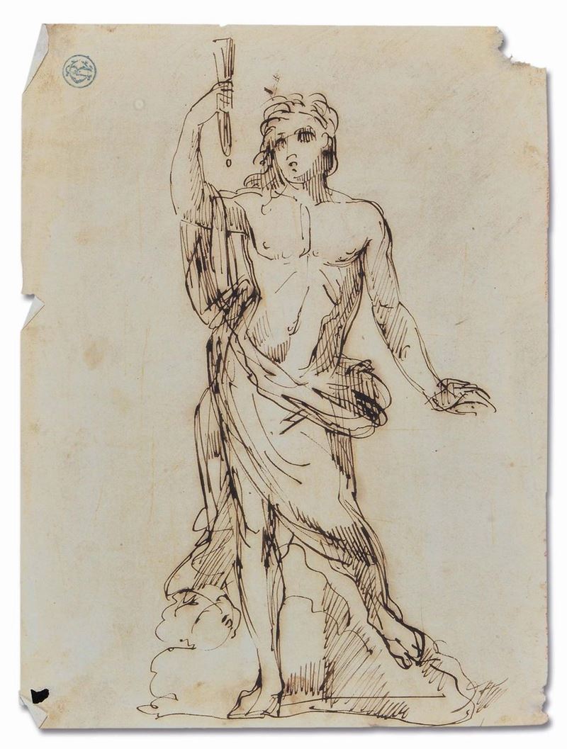Scuola Neoclassica Personaggio o Divinità classica  - Auction The Collestions of a Fine Bolognese Art Connoisseur - Cambi Casa d'Aste