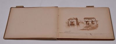Album Contenete Diciassette Disegni, Alcuni dei Quali Acquerellati, XIX Secolo