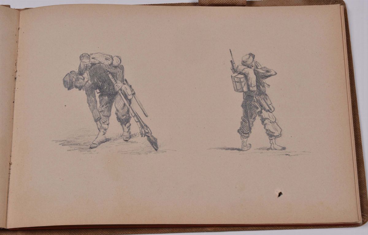 Album Contenete Diciassette Disegni, Alcuni dei Quali Acquerellati, XIX Secolo
