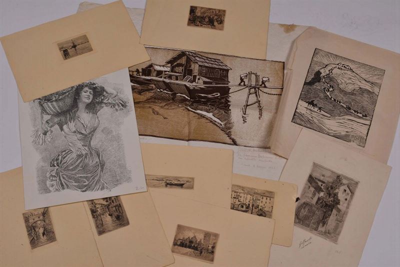 Lotto di undici stampe differenti  - Asta La Dimora di un Conoscitore Bolognese - Cambi Casa d'Aste