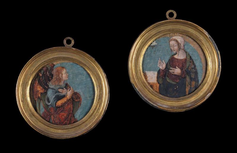 Luca Signorelli (1450-1523), cerchia di Annunciazione  - Auction The Collestions of a Fine Bolognese Art Connoisseur - Cambi Casa d'Aste