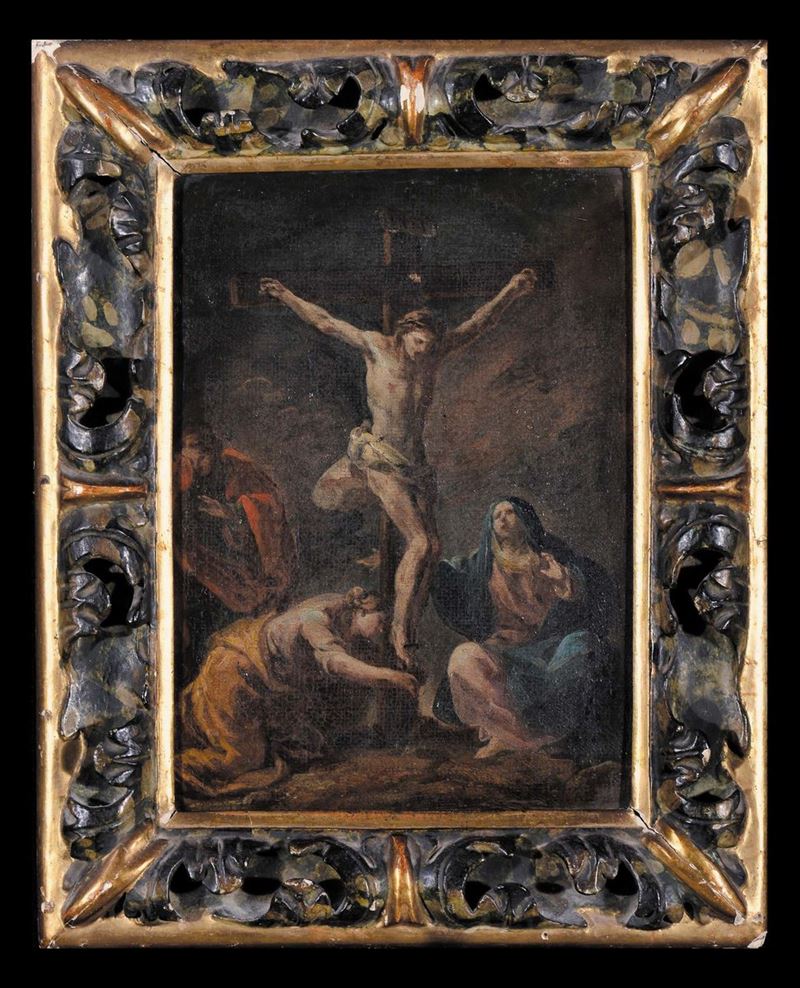 Scuola Bolognese del XVIII secolo Crocifissione  - Auction The Collestions of a Fine Bolognese Art Connoisseur - Cambi Casa d'Aste
