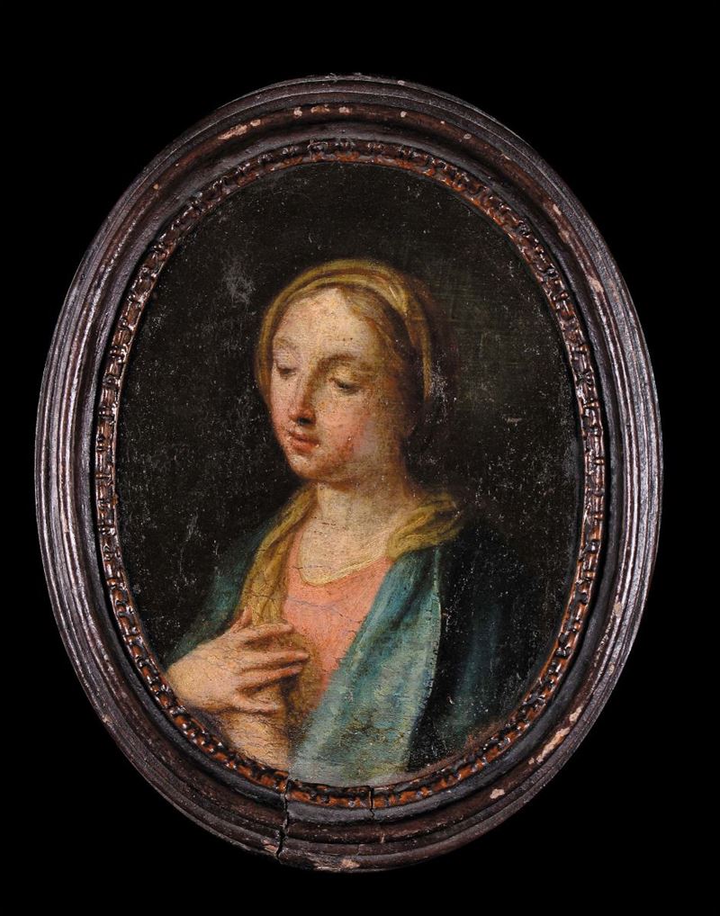 Scuola Bolognese del XVII secolo Madonna  - Asta La Dimora di un Conoscitore Bolognese - Cambi Casa d'Aste