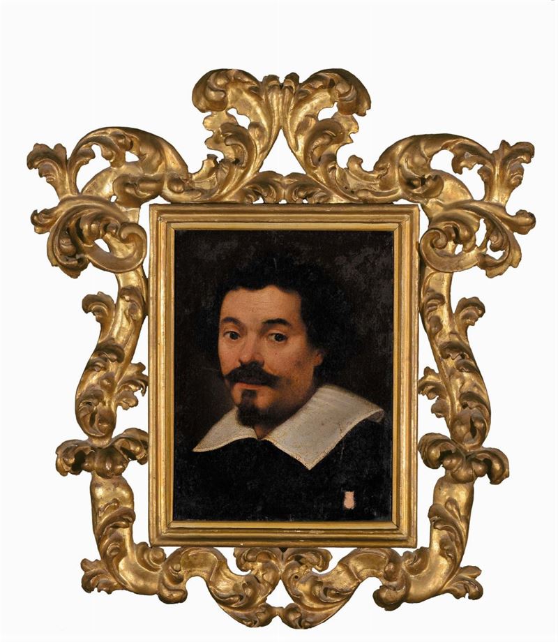 Scuola Bolognese del XVII secolo Ritratto maschile  - Auction The Collestions of a Fine Bolognese Art Connoisseur - Cambi Casa d'Aste