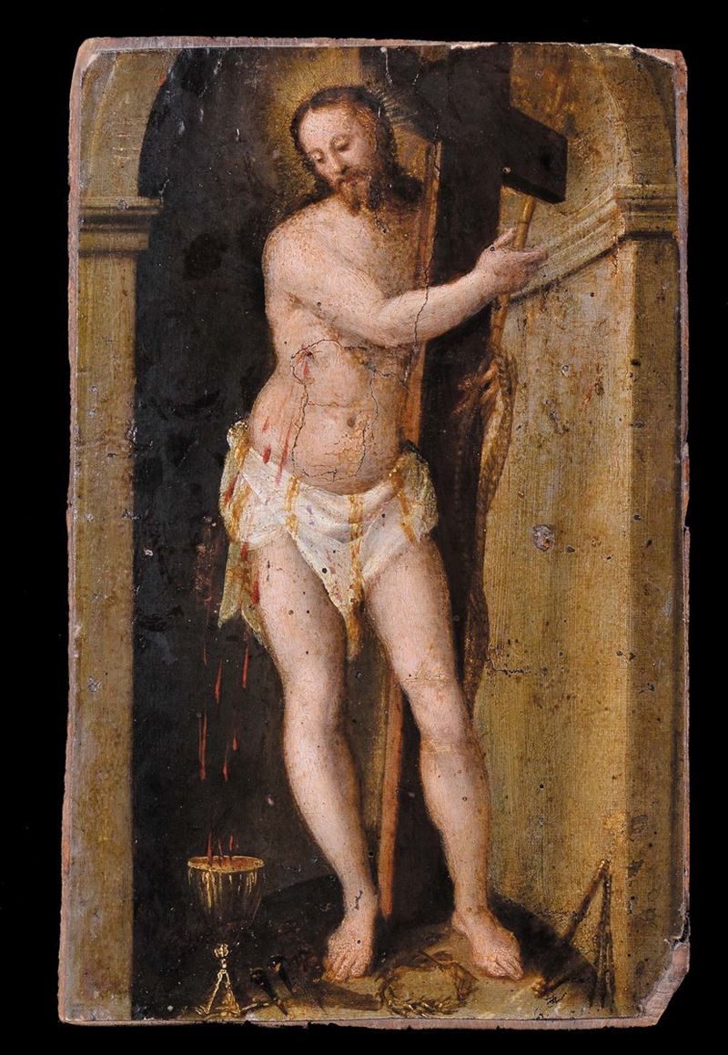 Scuola Bolognese della fine del XVI secolo Cristo  - Asta La Dimora di un Conoscitore Bolognese - Cambi Casa d'Aste