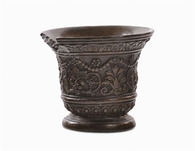 Piccolo Mortaio in Bronzo, XVII Secolo