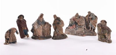 Lotto di Figure da Presepe in Terracotta, XVIII Secolo