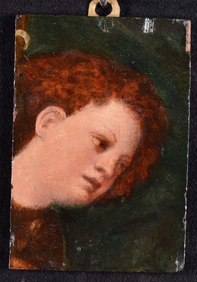 Ignoto del XIX Secolotesta di Bimbo Fiori