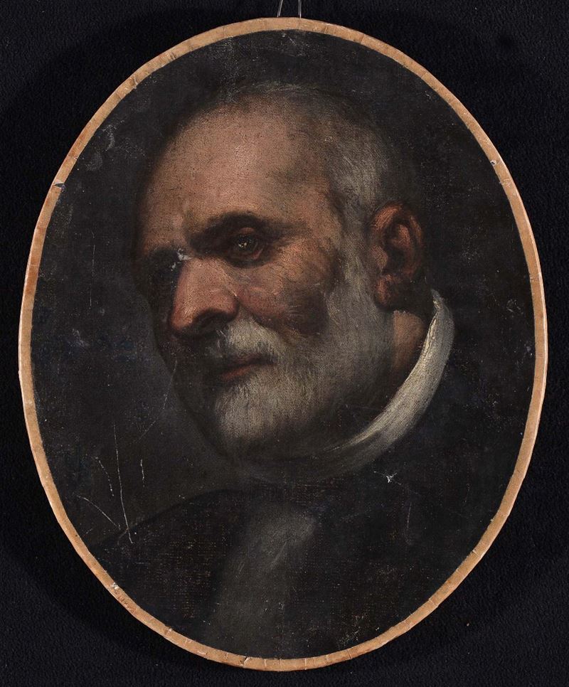 Anonimo del XIX secolo Ritratto maschile  - Asta La Dimora di un Conoscitore Bolognese - Cambi Casa d'Aste