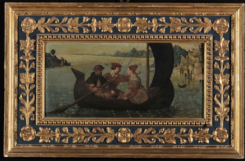 Scuola Veneta del XVI secolo Arianna e Teseo  - Auction The Collestions of a Fine Bolognese Art Connoisseur - Cambi Casa d'Aste