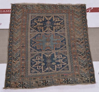 Tappeto Caucasico Shirvan Lesghi, Fine XIX Secolo