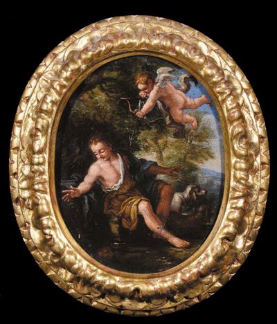 Francesco Albani (1578-1660), Cerchia Dinarciso alla Fonte